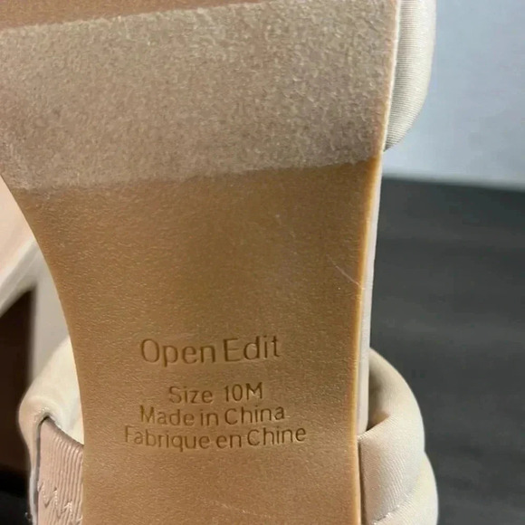 NEW- Open Edit Block Heel Sandals Size 10 - Picture 11 of 12